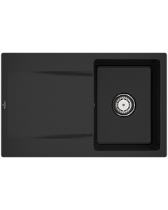 Villeroy und Boch sink 33341FJ0 with waste set and manual operation, chromite