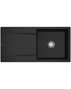 Villeroy und Boch Siluet sink 33361FJ0 with waste set and manual operation, chromite