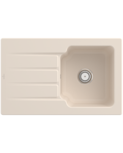 Villeroy und Boch Architectura Spüle 334001FU Ivory, Ablaufgarnitur mit Handbetätigung