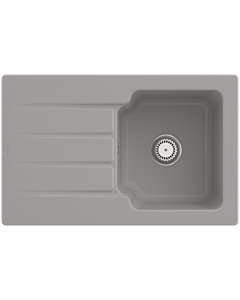 Villeroy und Boch Architectura évier 334001KD Fossil, garniture de vidange avec commande manuelle