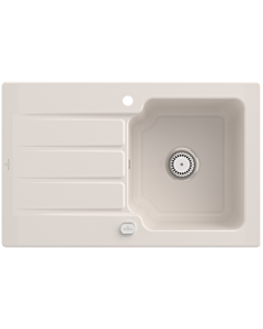 Villeroy und Boch Architectura Spüle 334002KR Crema, Ablaufgarnitur mit Excenterbetätigung