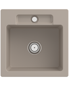 Villeroy und Boch Siluet sink 334501AM with waste set and manual operation, Almond
