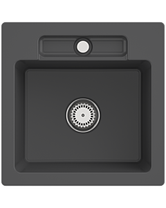 Villeroy und Boch Siluet évier 334501i4 avec garniture de vidage et opération manuelle, Graphit