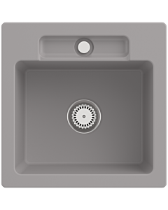 Villeroy und Boch Siluet sink 334501KD with waste set and manual operation, Fossil