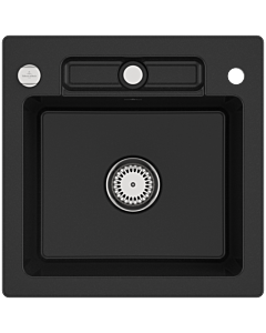 Villeroy und Boch Siluet évier 334502J0 avec garniture de vidage et actionnement excentrique, chromite