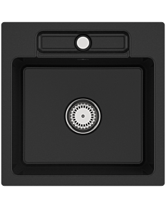 Villeroy und Boch Siluet sink 33451FJ0 with waste set and manual operation, chromite