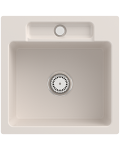 Villeroy und Boch Siluet sink 33451FKR with waste set and manual operation, crema