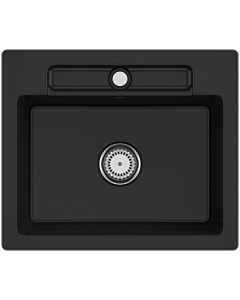 Villeroy und Boch Siluet évier 334601J0 avec garniture de vidage et opération manuelle, chromite