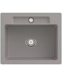 Villeroy und Boch Siluet évier 334601KD avec garniture de vidage et commande manuelle, Fossil