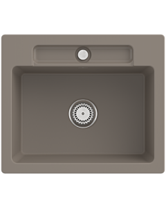 Villeroy und Boch Siluet Spüle 334601TR mit Ablaufgarnitur und Handbetätigung, Timber