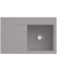Villeroy und Boch Subway Style 45 built-in sink 334701KD right, with drain fitting, fossil CeramicPlus, 78 x 51 cm