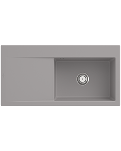 Villeroy und Boch Subway Style 60 built-in sink 336101KD basin right, drain fitting with manual operation, 1000 x 510 mm, Fossil