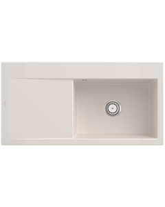 Villeroy und Boch Subway Style 60 built-in sink 336101KR basin right, drain fitting with manual operation, 1000 x 510 mm, Crema