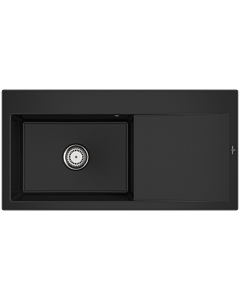 Villeroy und Boch Subway Style 60 built-in sink 336201J0 basin left, drain fitting with manual operation, 1000 x 510 mm, Chromite