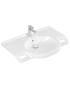 Villeroy & Boch O.Novo Vita Waschtisch 412080T2 weiss AntiBac c-plus,80x55cm,Hahnloch und Überlauf