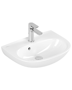 Villeroy und Boch O.novo lavabo 43405001 50x38cm, ovale, trou pour robinetterie avec trop-plein, blanc