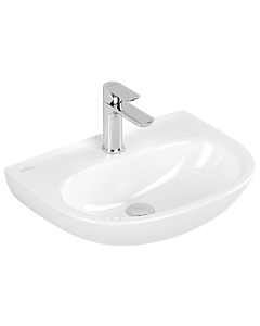 Villeroy und Boch O.novo lavabo 43405101 50x38cm, ovale, trou pour robinetterie sans trop-plein, blanc