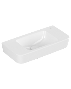 Villeroy und Boch O.novo lave-mains 434253R1 50x25cm, sans trop-plein, sans trou pour robinetterie, blanc C-plus