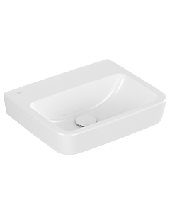 Villeroy und Boch O.novo Handwaschbecken 434448R1 45 x 37 cm, eckig, ohne Hahnloch, ohne Überlauf, weiß C-plus