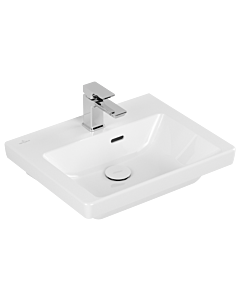 Villeroy und Boch Subway 3.0 Handwaschbecken 4370FF01 50x40cm, mit Hahnloch/mit Überlauf, weiß