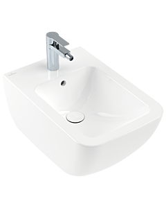 Villeroy & Boch Venticello Wand Bidet 44110001 56 x 37,5 cm, weiss, mit Hahnloch, mit Überlauf