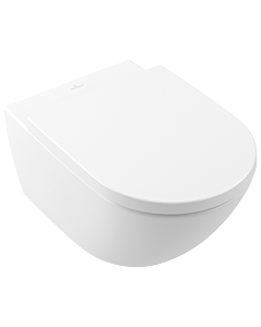 Villeroy und Boch Subway 3. 1930 WC siège 8M42S1RW Charnières en acier inoxydable, avec QuickRelease et Softclosing, blanc pierre C-plus