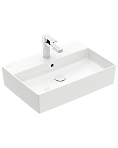 Villeroy und Boch Memento 2.0 Waschtisch 4A076001 60x42cm, mit Hahnloch und Überlauf, Weiß