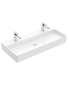 Villeroy & Boch Memento 2.0 Waschtisch 4A221K01 100 x 47 cm, weiß alpin, mit Hahnloch, ohne Überlauf