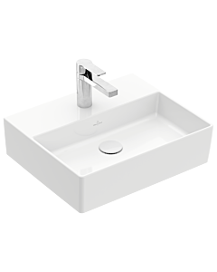 Villeroy & Boch Memento 2.0 lavabo 4A225LR1 50 x 42 cm, blanc alpin C-plus, avec trou pour robinetterie, sans trop-plein