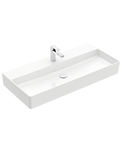 Villeroy & Boch Memento 2.0 lavabo 4A22A2R1 100 x 47 cm, blanc alpin C-plus, avec trou pour robinetterie, sans trop-plein