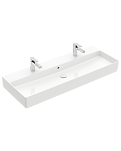 Villeroy und Boch Memento 2.0 Waschtisch 4A22CK01 120x47cm, 2 Hahnlöcher, mit Überlauf, Weiß