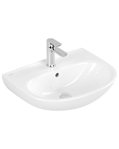 Villeroy und Boch O.novo lavabo 4A4055R1 55x44cm, ovale, trou pour robinetterie avec trop-plein, blanc C-plus