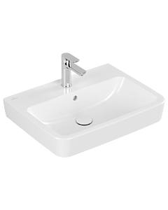 Villeroy und Boch O.novo lavabo 4A4160T2 60x46cm, carré, avec trou pour robinetterie, avec trop-plein, blanc AntiBac C-plus