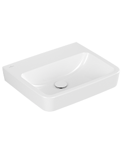 Villeroy und Boch Vasque à encastrer / à poser O.novo 4A41MFR1 55x46cm, carrée, sans trou pour robinetterie, sans trop-plein, blanc C-plus