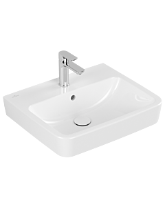 Villeroy und Boch Vasque à encastrer / à poser O.novo 4A41MGT2 55x46cm, carrée, avec trou pour robinetterie, avec trop-plein, blanc AntiBac C-plus