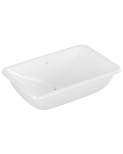 Villeroy und Boch Loop & friends Einbauwaschbecken 4A650101 ohne Hahnlochbank, ohne Überlauf, 60 x 40,5 cm, weiß