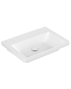 Villeroy und Boch Subway 3. 1930 vasque à poser 4A7068R1 65x47cm, sans trou pour robinetterie / sans trop-plein, blanc C-plus