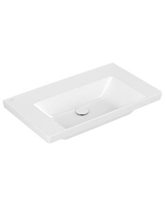 Villeroy und Boch Subway 3.0 Schrank-Waschtisch 4A7083R1 80x47cm, ohne Hahnloch/ohne Überlauf, weiß C-plus