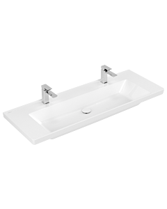 Villeroy und Boch Subway 3. 1930 Vanity unit 4A70D101 130x47cm, with 2 tap holes/without overflow, white