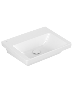 Villeroy und Boch Subway 3. 1930 washbasin 4A70F6R1 55x44cm, without tap hole / without overflow, white C-plus