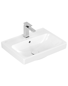 Villeroy und Boch Architectura washbasin 4A87MGT2 55x42cm, ground, 2000 tap hole, with overflow, white AntiBac C-plus