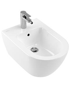 Villeroy & Boch Subway 2.0 Wand Bidet 54000001 weiss, 1 Hahnloch, mit Überlauf
