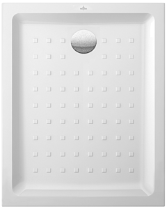 Villeroy & Boch O.Novo Plus Duschwanne 60618001 100 x 80 x 6 cm, weiß, mit Noppen Oberfläche