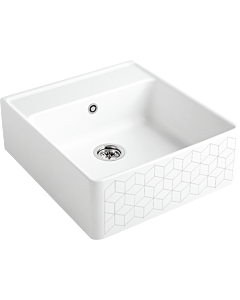 Villeroy und Boch évier simple 632061M1 garniture de vidange , commande manuelle, kit de montage, mosaïque