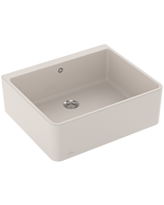 Villeroy und Boch Spülstein Einzelbecken 636001KR Ablaufgarnitur mit Handbetätigung, Crema