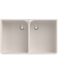 Villeroy und Boch évier double cuve 639002KR garniture de vidange avec actionnement excentrique, crema