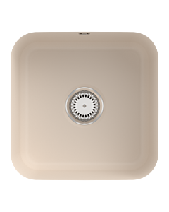 Villeroy und Boch Unterbauspüle 670301FU mit Ablaufgarnitur, Handbetätigung, Befestigungssatz, Ivory