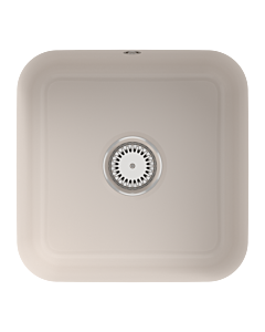 Villeroy und Boch Unterbauspüle 670301KR mit Ablaufgarnitur, Handbetätigung, Befestigungssatz, Crema