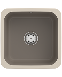 Villeroy und Boch Unterbauspüle 670301TR mit Ablaufgarnitur, Handbetätigung, Befestigungssatz, Timber