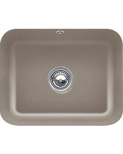 Villeroy und Boch Unterbauspüle 670601TR mit Ablaufgarnitur, Handbetätigung, Befestigungssatz, Timber